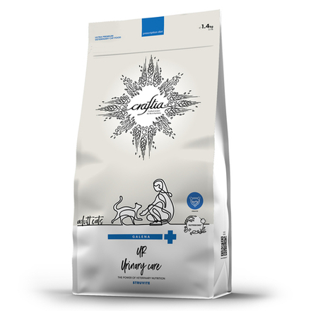 Ветеринарная диета CRAFTIA GALENA CAT URINARY CARE Уринари для кошек для растворения струвитных камней 1.4 кг