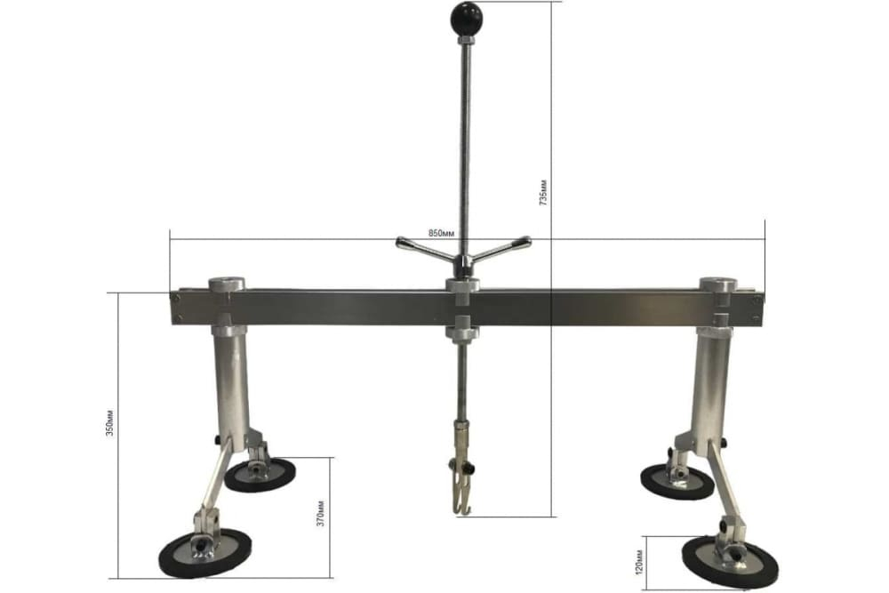 Пуллер для быстрого выправления вмятин 4х опорный Great Wolf GWPul-13