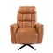 Поворотное кресло-реклайнер Angel Cerda 5117 из коричневой кожи