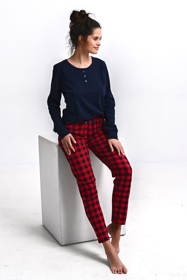 Пижама с однотонным лонгсливом Bonnie