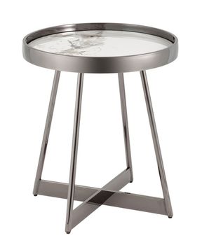 Журнальный столик Гера 50*50 см белая керамика