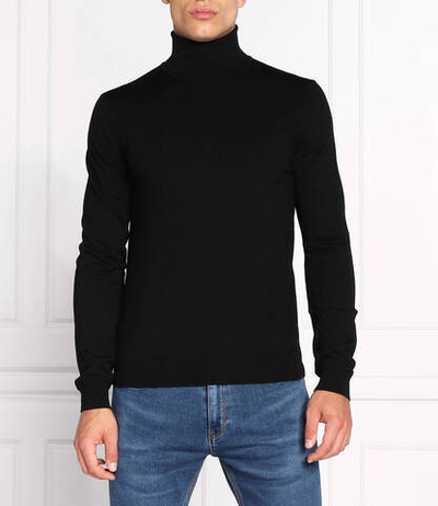 Хлопковый гольф san thomas-m HUGO - черный(50474174)