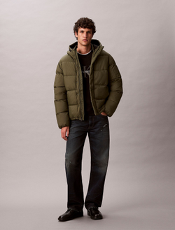 Утепленная куртка Calvin Klein Hooded Puffer Jacket Fatigue
