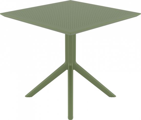 Стол пластиковый Sky Table 80 оливковый Siesta Contract Турция