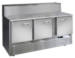 Стол холодильный для пиццы Finist СХСнпц-700-3 8 GN 1/6 (нижний холодильный агрегат)