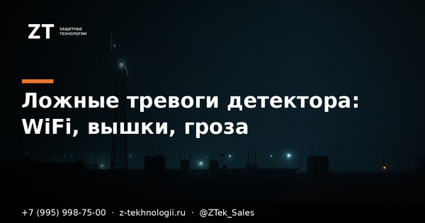 Ложные тревоги детектора БПЛА: WiFi, вышки, гроза Ложные тревоги детектора БПЛА: WiFi, вышки, гроза