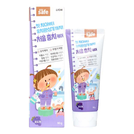 LION KIDS SAFE 90g Детская зубная паста со вкусом винограда 90г