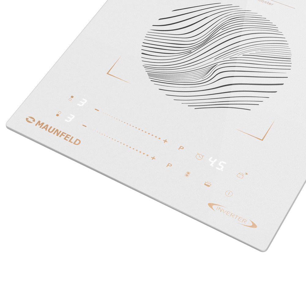 Индукционная варочная панель с объединением зон Bridge Induction MAUNFELD CVI292S2BWHF Inverter