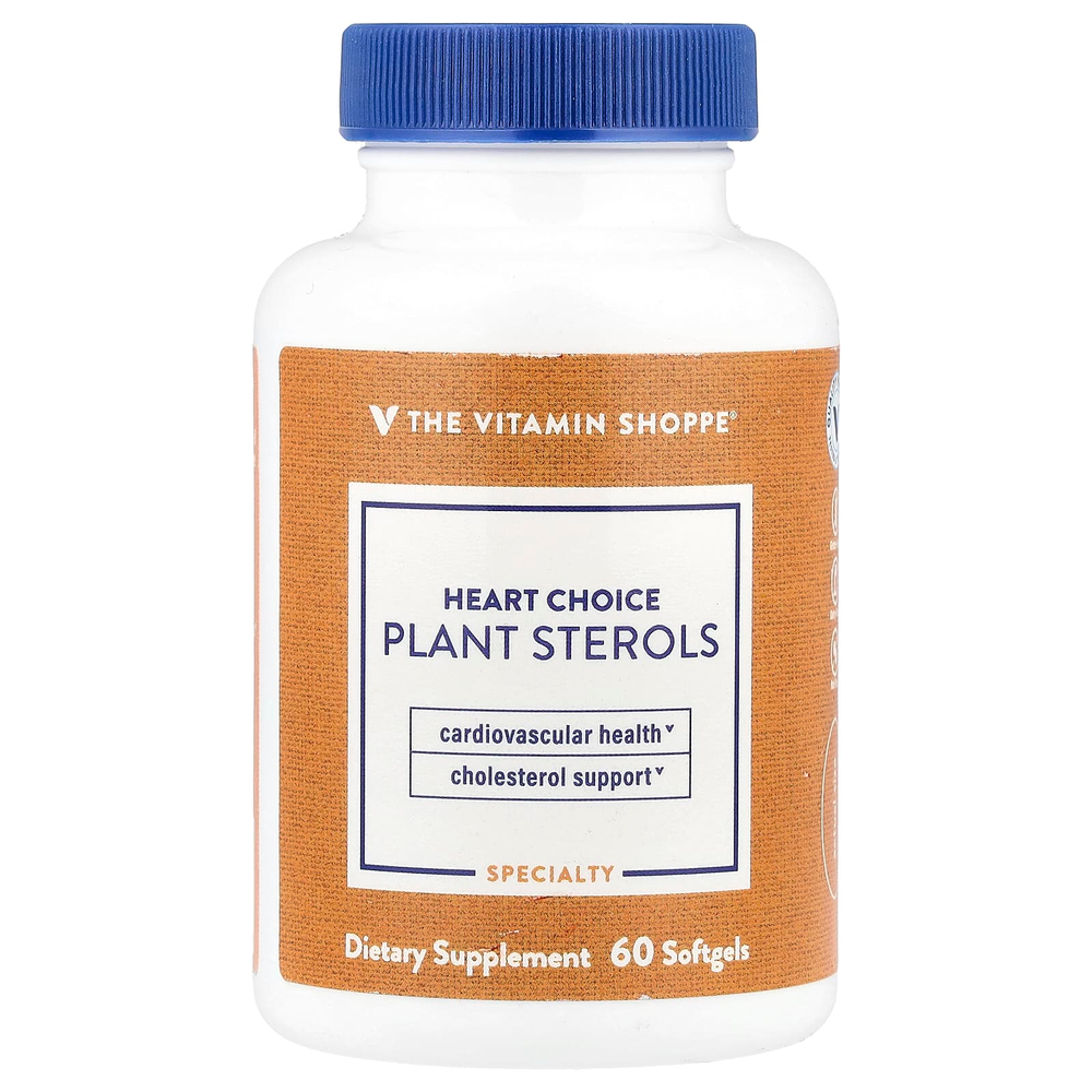 The Vitamin Shoppe, Растительные стеролы Heart Choice, 60 мягких таблеток