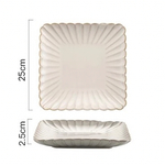 Блюдо сервировочное Pearly 25 см фарфор