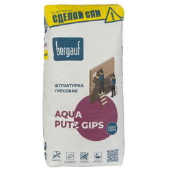 Штукатурка гипсовая влагостойкая Bergauf Aqua Putz Gips 25 кг