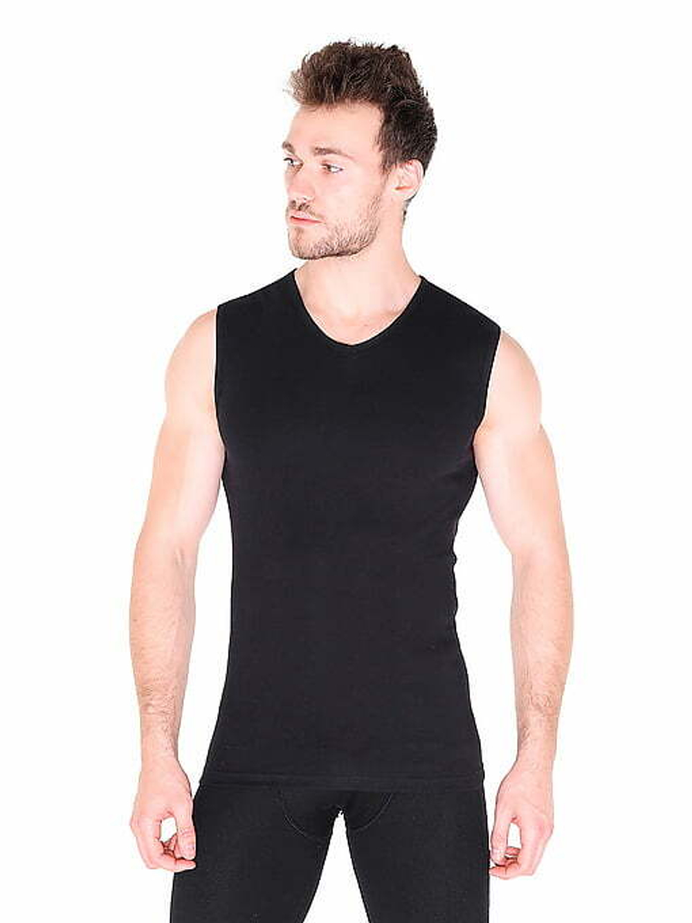 Майка мужская черный