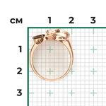 Кольцо «Пантера» из красного золота с кварцем дымчатым