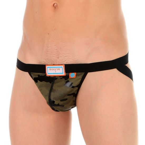 Мужские трусы джоки хаки с камуфляжным принтом Boefje