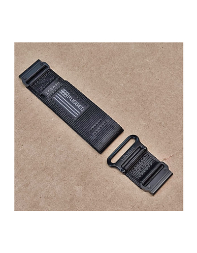 Нейлоновый ремешок Hemsut Rugged 26 мм для Garmin Fenix 7x 6x 5x, Tactix 7 Delta, Enduro 2, Instinct 2X (Черный)