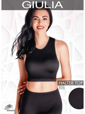 Бесшовный топ в рубчик Halter Top Rib Giulia