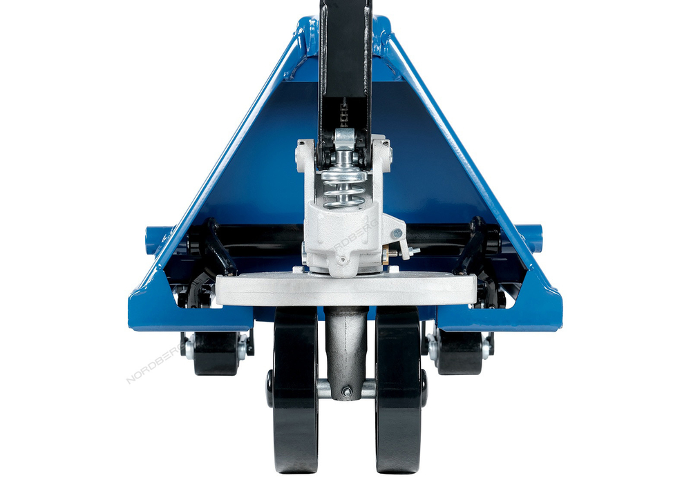 NORDBERG (N3901S-25) Тележка (рохля) складская гидравлическая короткая 2.5 т, усиленная, с полиуретановыми колесами