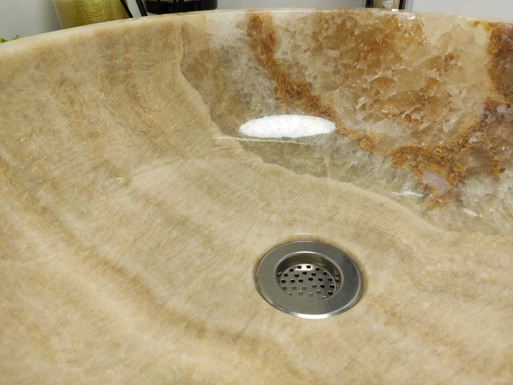 Раковина из оникса Bowl Yellow TinLip BO-60331 40*40*15