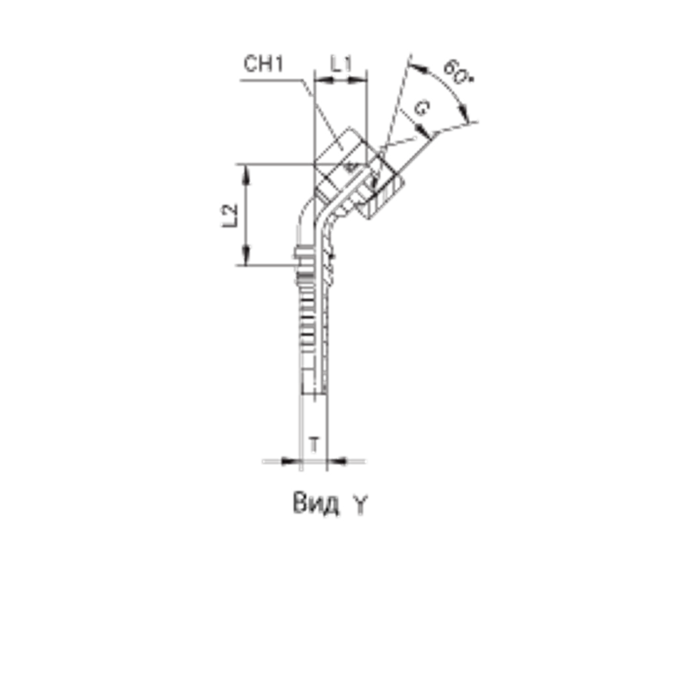 Фитинг DN 20 BSP (Г) 3/4 (45) Interlock