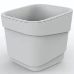 Горшок для цветов пластиковый 2,2л d-15,5см «Hills» молочный