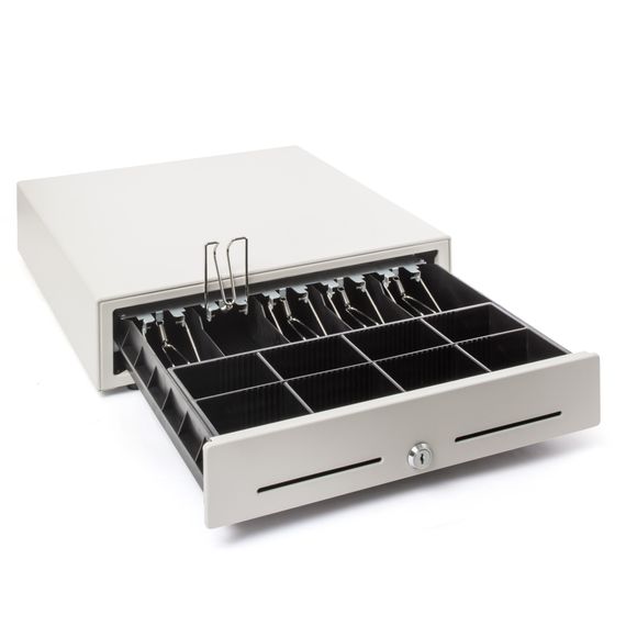 Денежный ящик POScenter 16K5 410x420x100 распайка для &quot;ШТРИХ-М&quot;, белый