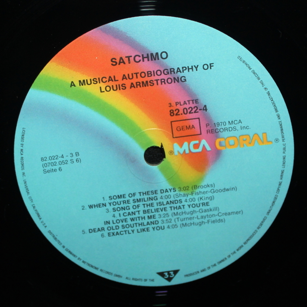Louis Armstrong / Satchmo (A Musical Autobiography Of Louis Armstrong) (Box Set)(4LP)