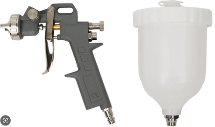 Краскопульт 162 А2 верхний пластиковый бачок, сопло Ø2,2 SB (2шт)