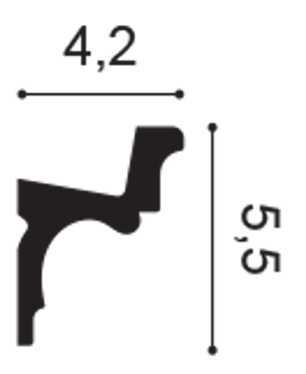Карниз потолочный C323