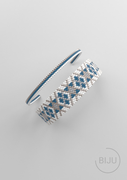 Схема PEYOTE, Схема браслета мозаичное плетение, узор из Miyuki Delica 11/0, файл PDF, №148