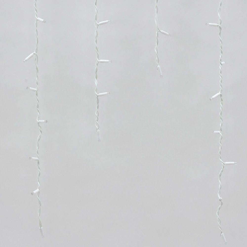 ULD-B3010-200-SWK WHITE IP67 Бахрома светодиодная со статическим свечением. 3м. Соединяемая. 200 светодиодов. Белый свет. Провод белый. TM Uniel.