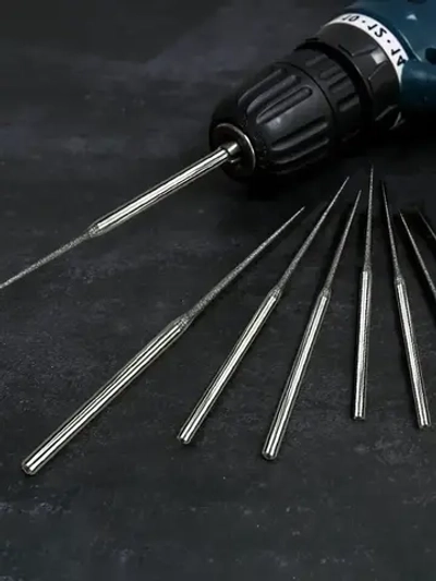 Алмазные иглы для гравера, Диаметр иглы 0.5/1.8 мм , хвостовика 3мм, 10шт