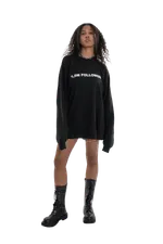 Лонгслив Indigo Stuff 1,5M Followers черный