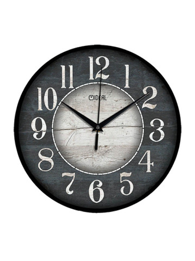 Часы настенные деревянные Ideal "Марсель", 30 см (серый)