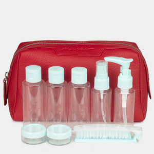 НесессерTrapèze из кожи теленка красного цвета