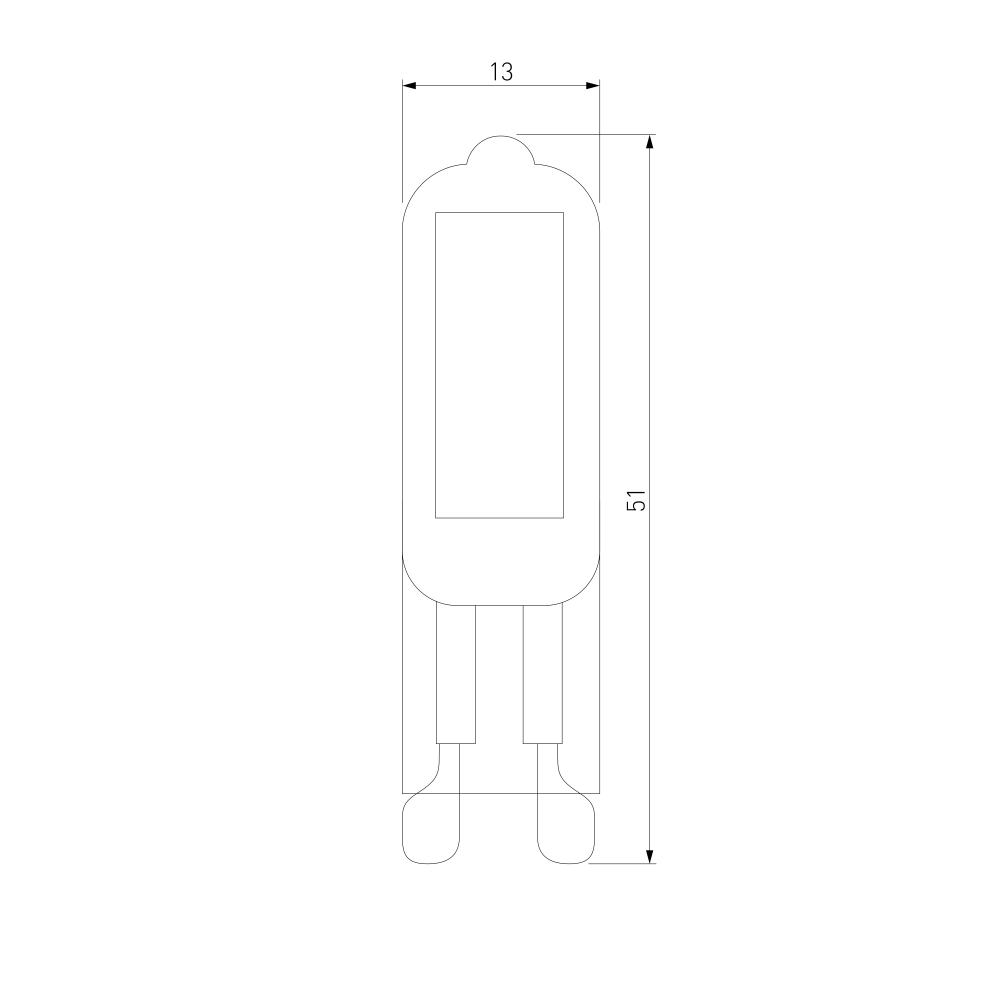 Светодиодная лампа G4 LED 3W 220V 6500K стекло BLG418