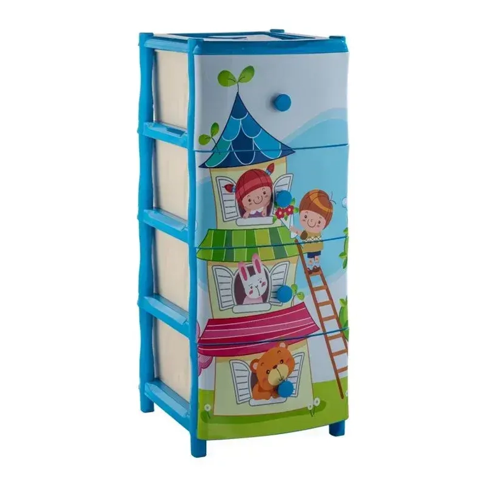 Комод Элластик Детский теремок с рисунком 395х980мм