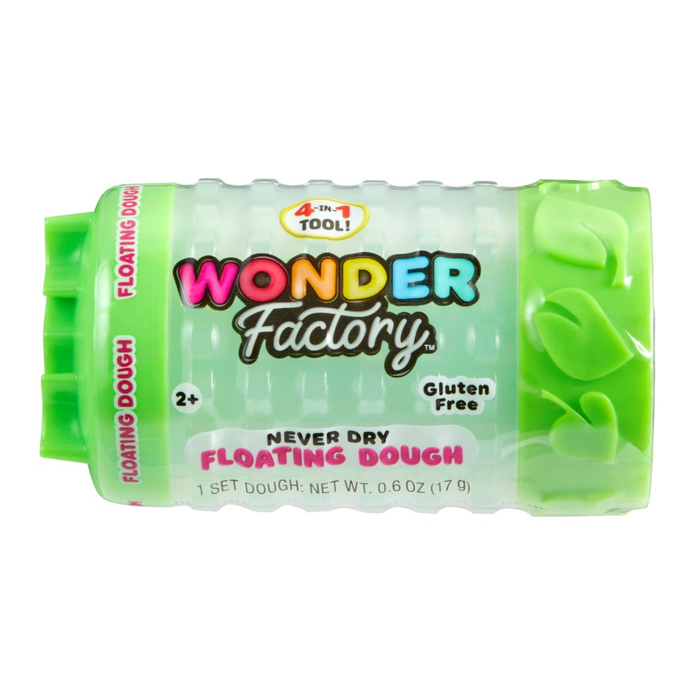 MGA Entertainment 544937 544999 — Масса для лепки Wonder Factory Never Dry Floating Dough зелёная 544999 — фото 1