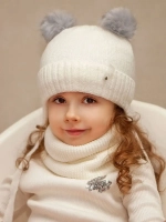 Шапка зимняя вязаная и снуд