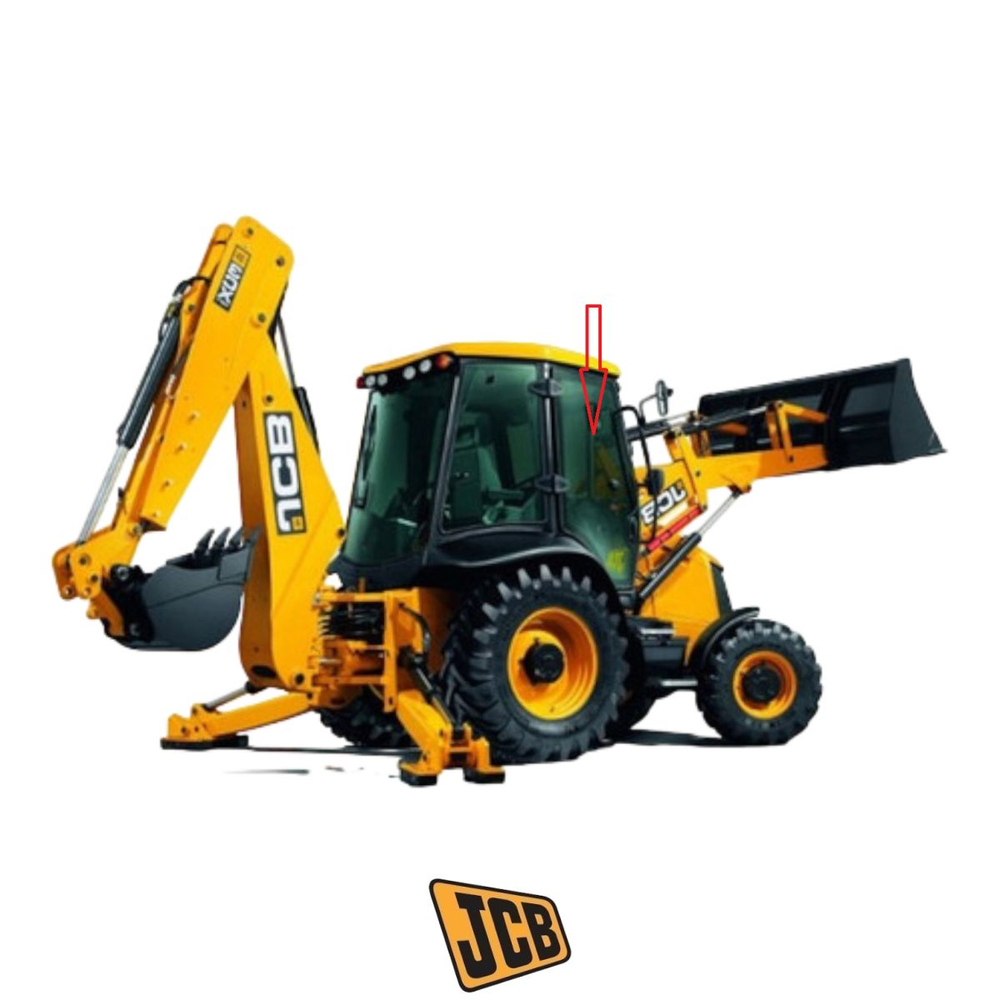 Стекло двери правое JCB 334/Y0833