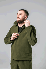 Флисовый костюм мужской поддёва