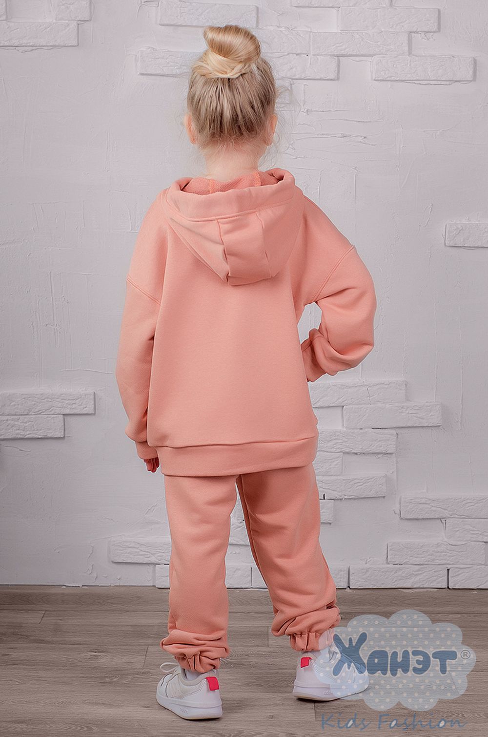Костюм (брюки и толстовка) лосось