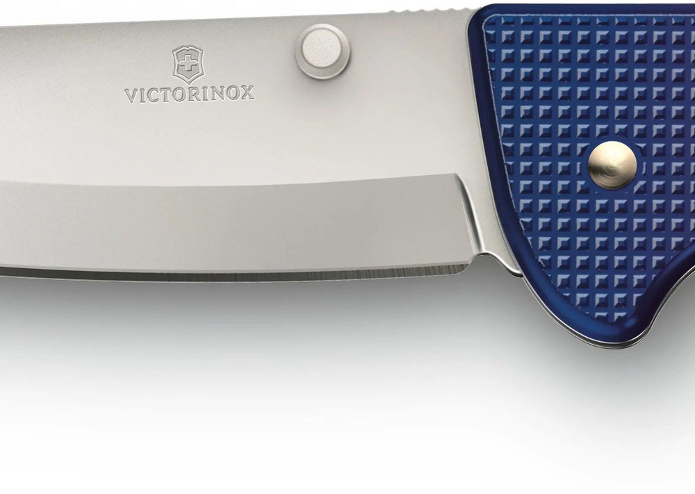 Нож Victorinox Evoke Alox, 136 мм, 4 функции, синий/красный подар.коробка