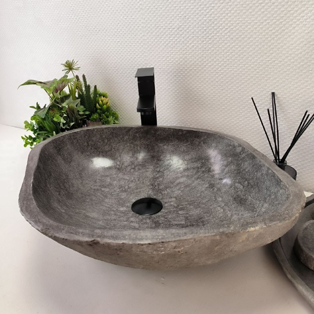 Раковина из речного камня RS-63433 (58*45*16) 0123