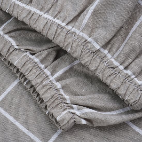 Простыня на резинке  Неаполь,  90x200х30 , ранфорс  DOMTEKC