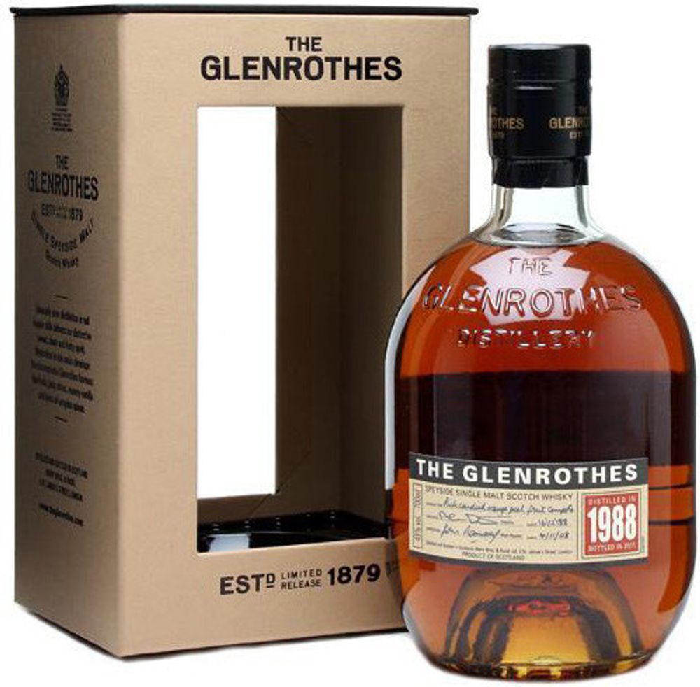 Виски Glenrothes Single Speyside Malt 1988, 0.7 л