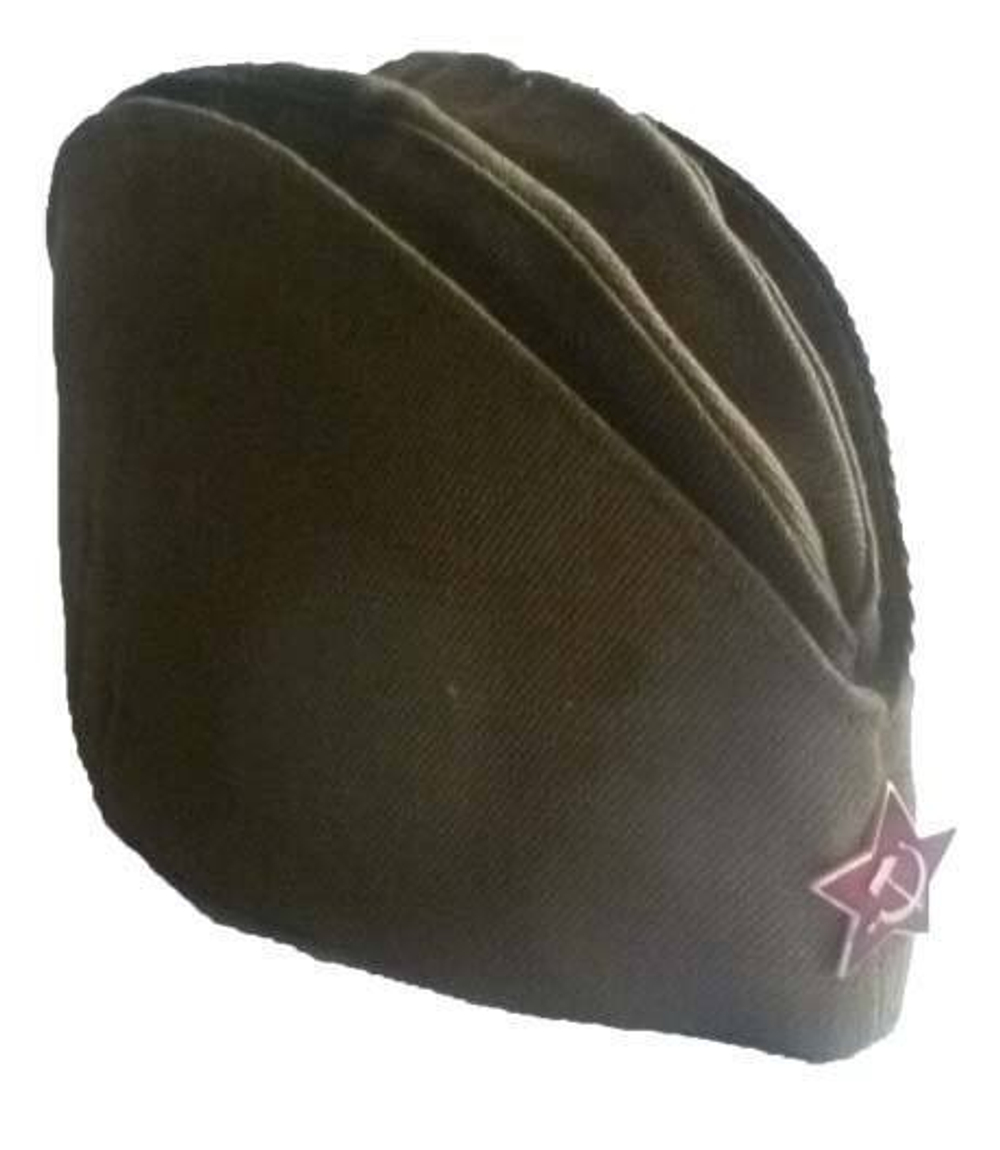 Пилотка со звездой оливковая