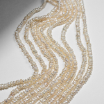 Жемчуг культивированный барочный в форме чипс A Grade, 2*4мм, айвори