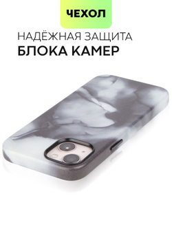 Чехол BROSCORP для Apple iPhone 13 (арт. IP13-AQUARELLE-BLACK)