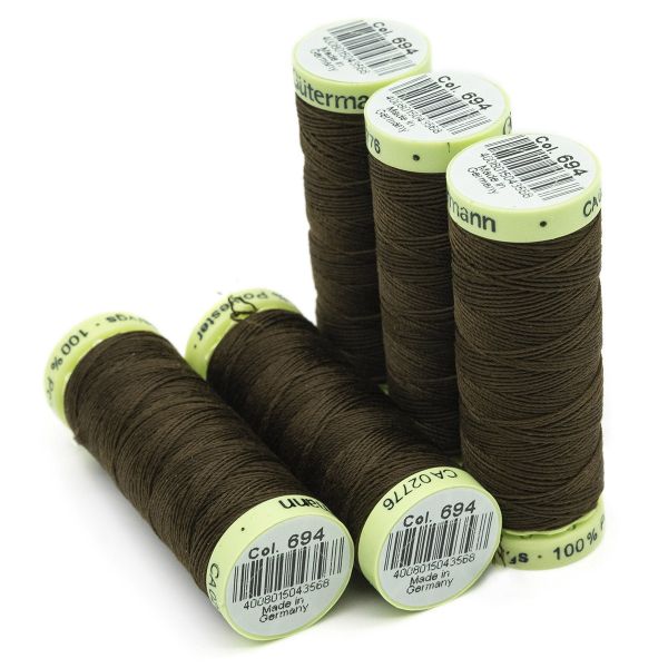 Нитки отделочные Gutermann Top Stitch 30 (30 метров), 5 кат. | 694 кофейный