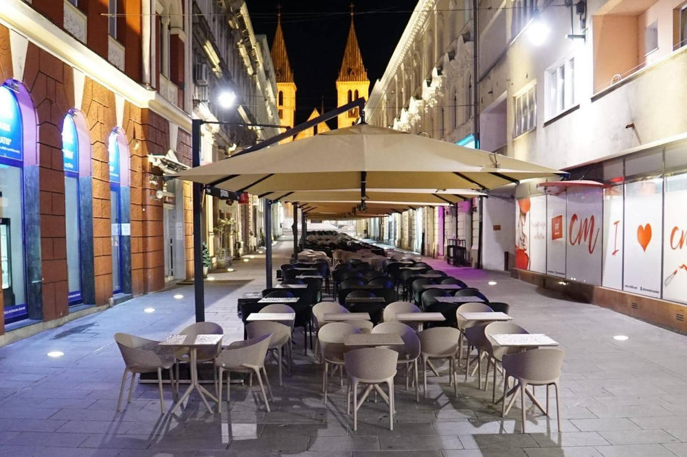 Комплект пластиковой мебели Siesta Contract Sky, бежевый